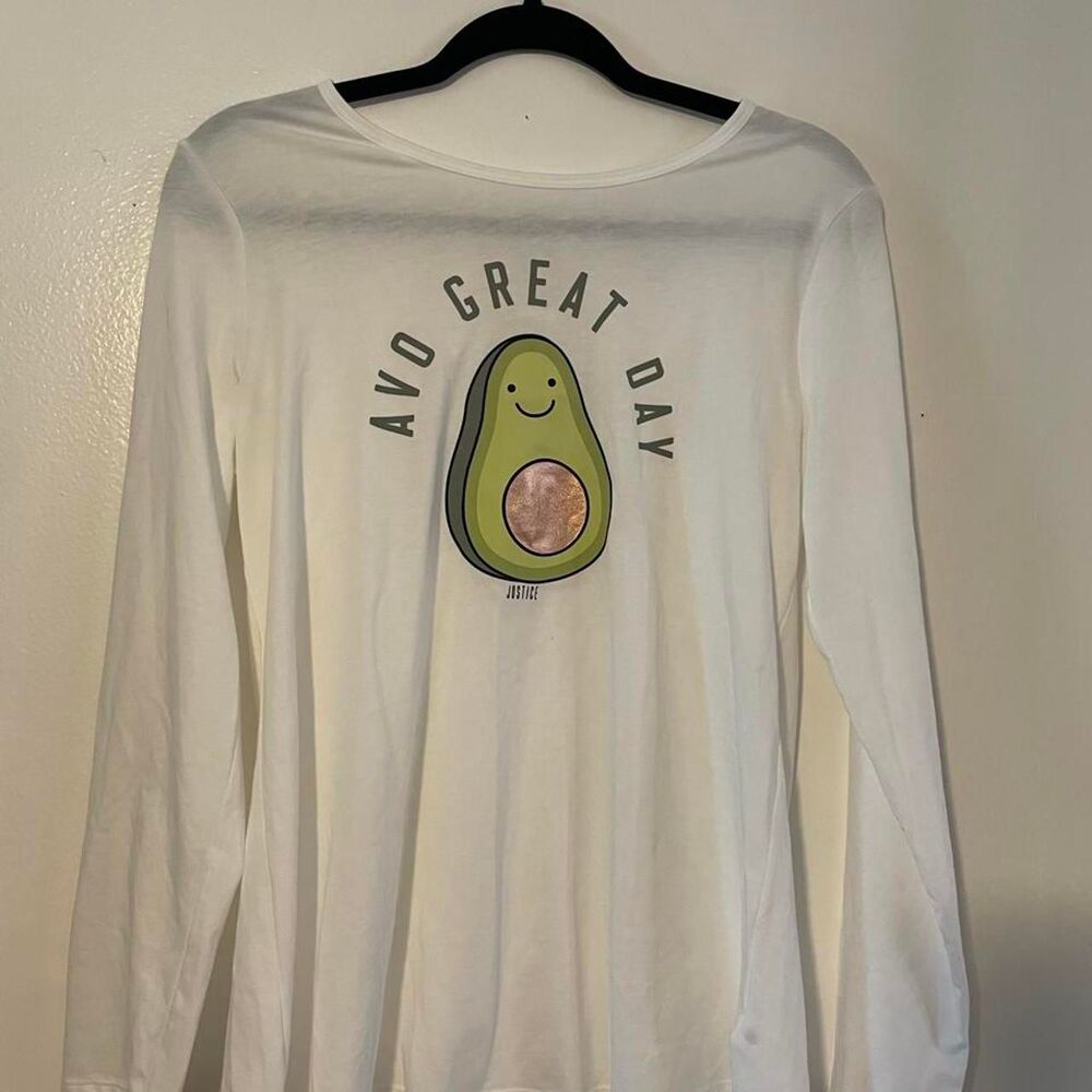 Justice "Avo Great Day" Long Sleeve Graphic Tee 18+